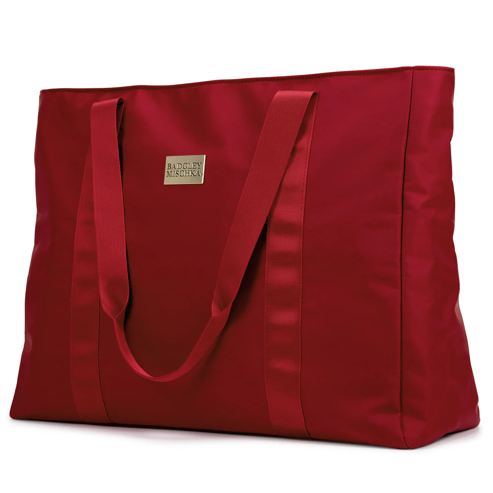 Badgley Mischka Nylon Weekender Tote Bag