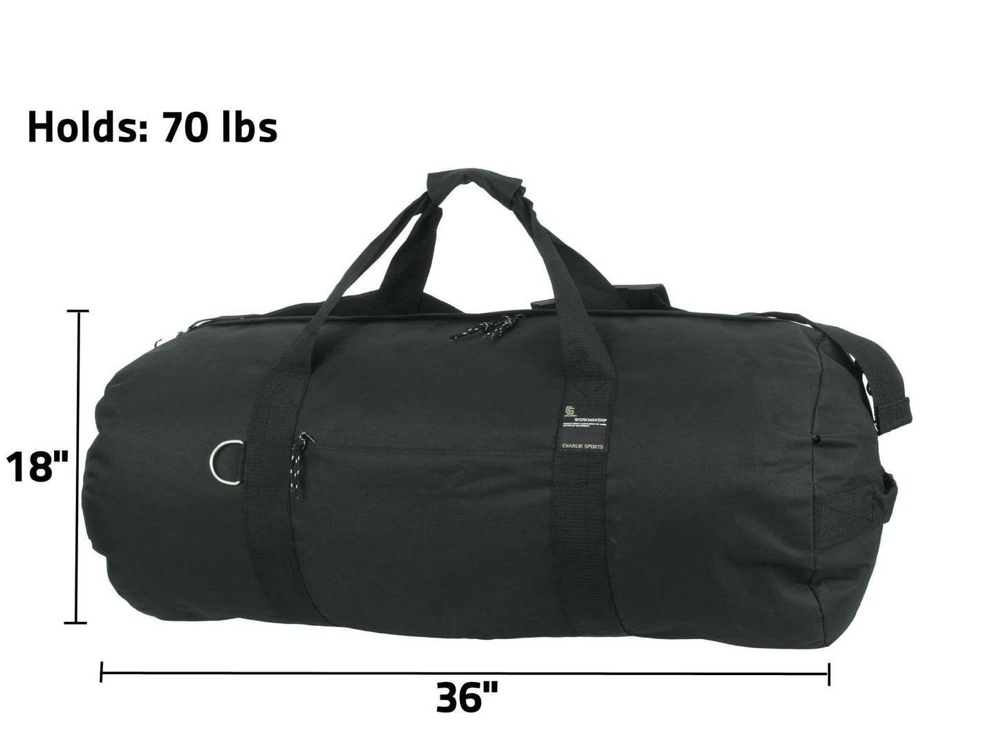 #3 - Round Duffel Bag (70lbs) (36")