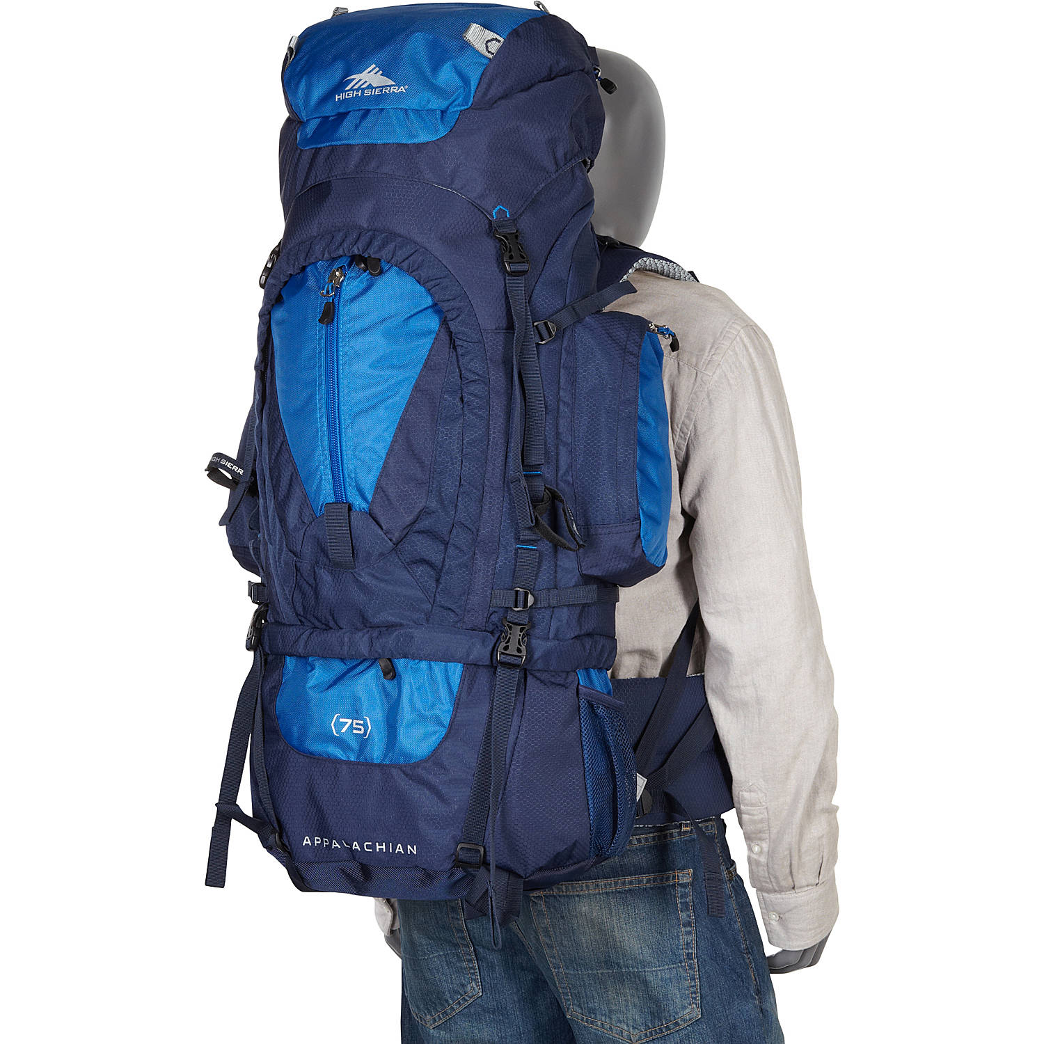 High Sierra Sentinel 65 Internal Frame hot Outdoor Hiking Backpack Blue