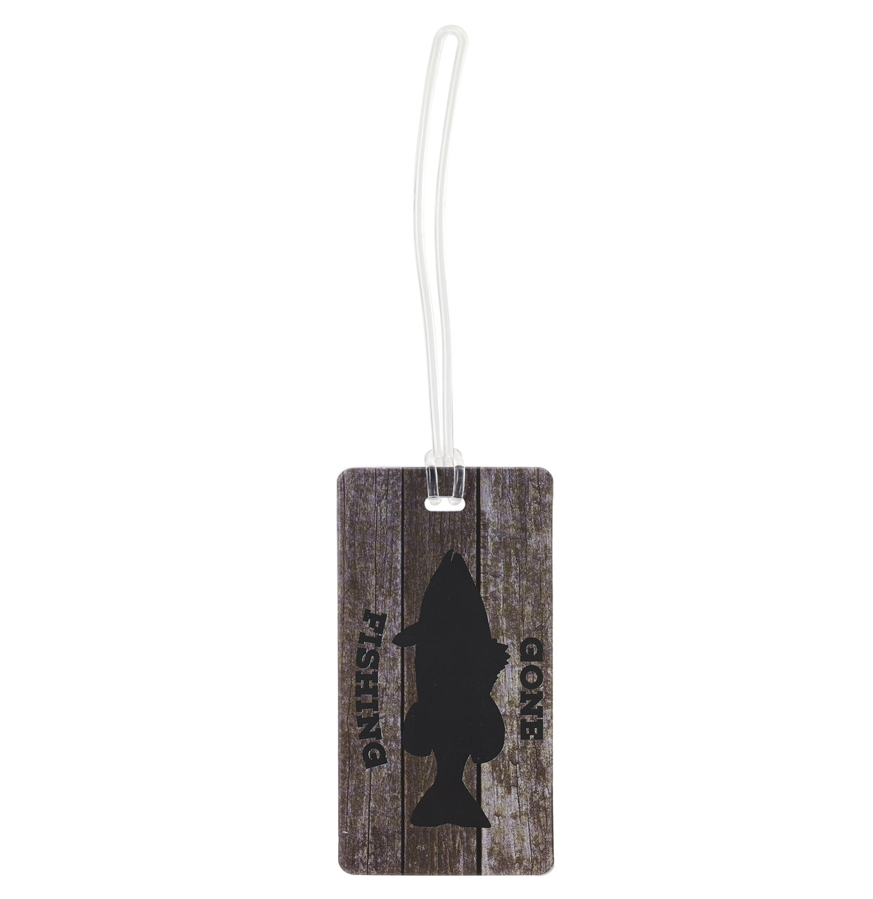 Lewis N. Clark Luggage Tag (Wood Gone Fishing)