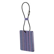 Lewis N. Clark Travel Green Luggage Tag (Purple Stripe)