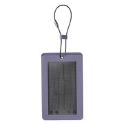 Lewis N. Clark Travel Green Luggage Tag (Purple Stripe)